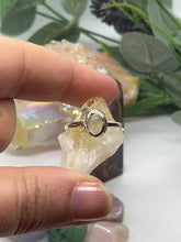 Load and play video in Gallery viewer, Sterling Silver and Moonstone Oval Ring
