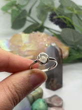Load and play video in Gallery viewer, Sterling Silver and Moonstone Oval Ring
