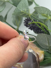 Load and play video in Gallery viewer, Sterling Silver and Abalone Double Heart Ring
