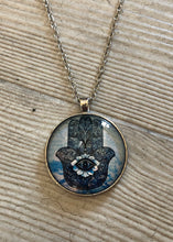Load image into Gallery viewer, Hamsa Pendant Blue
